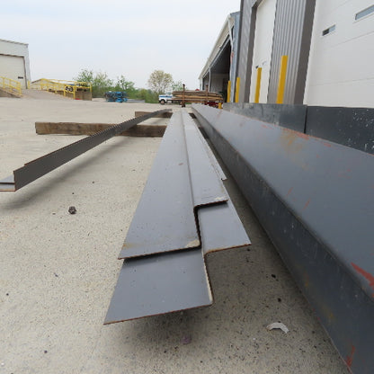 Steel Building Material Structural Profile Trim Pieces Painted Lot of 15