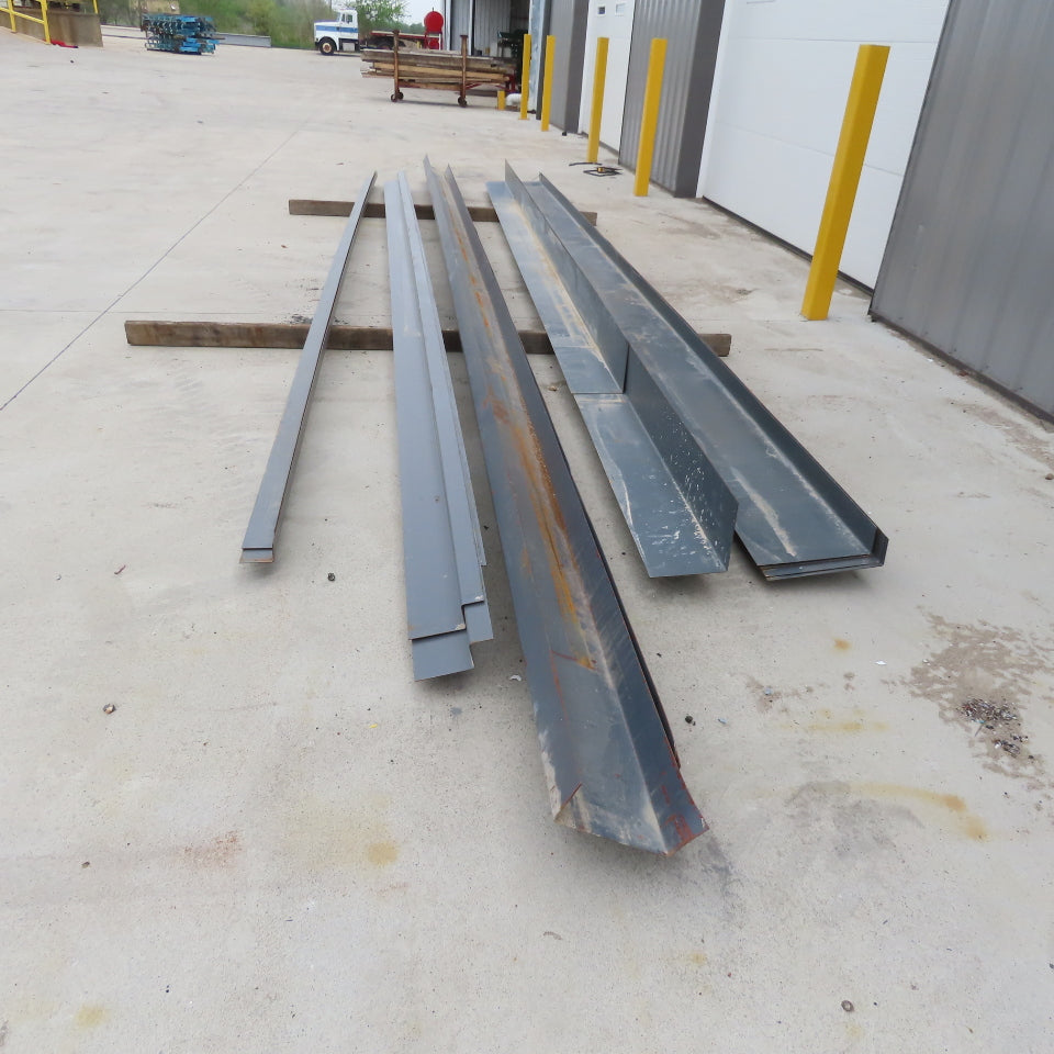 Steel Building Material Structural Profile Trim Pieces Painted Lot of 15