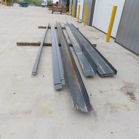 Steel Building Material Structural Profile Trim Pieces Painted Lot of 15