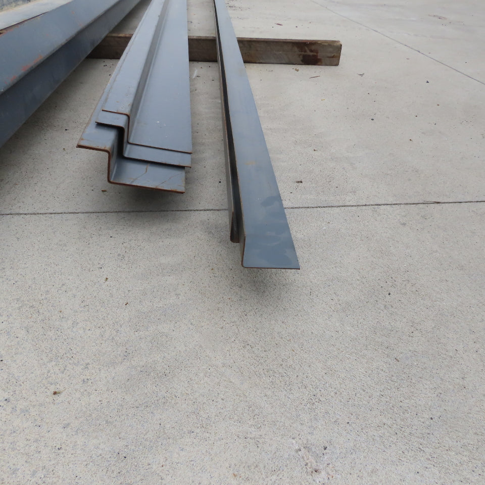 Steel Building Material Structural Profile Trim Pieces Painted Lot of 15