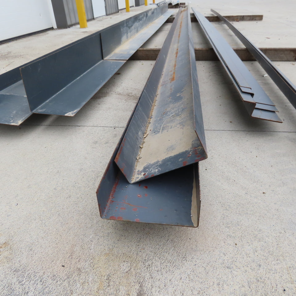 Steel Building Material Structural Profile Trim Pieces Painted Lot of 15