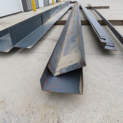 Steel Building Material Structural Profile Trim Pieces Painted Lot of 15