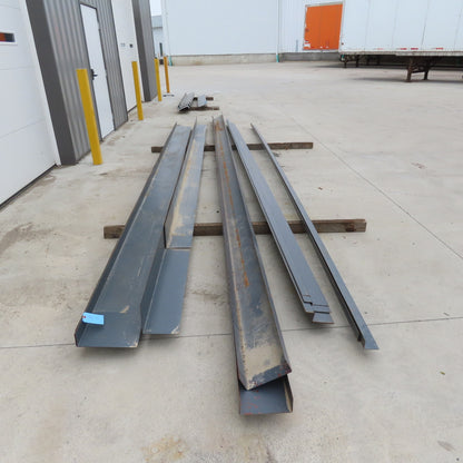 Steel Building Material Structural Profile Trim Pieces Painted Lot of 15