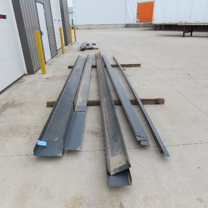 Steel Building Material Structural Profile Trim Pieces Painted Lot of 15