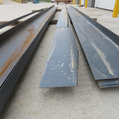 Steel Building Material Structural Profile Trim Pieces Painted Lot of 15