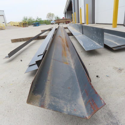 Steel Building Material Structural Profile Trim Pieces Painted Lot of 15