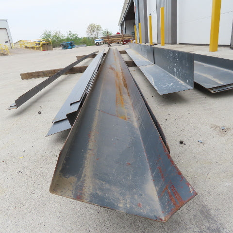 Steel Building Material Structural Profile Trim Pieces Painted Lot of 15