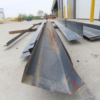 Steel Building Material Structural Profile Trim Pieces Painted Lot of 15