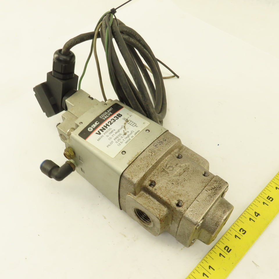 SMC VNH233B High Pressure Coolant Valve 1/2" NPT