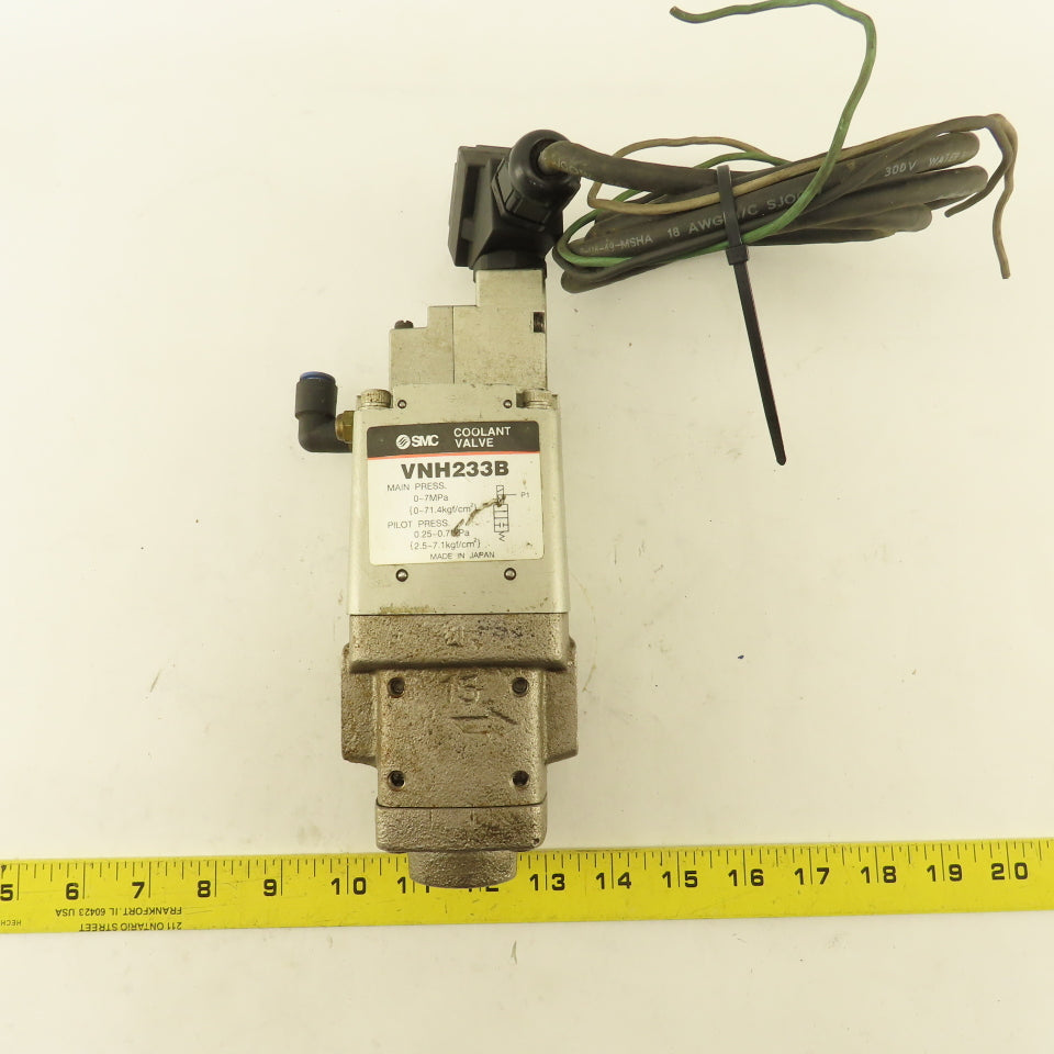 SMC VNH233B High Pressure Coolant Valve 1/2" NPT