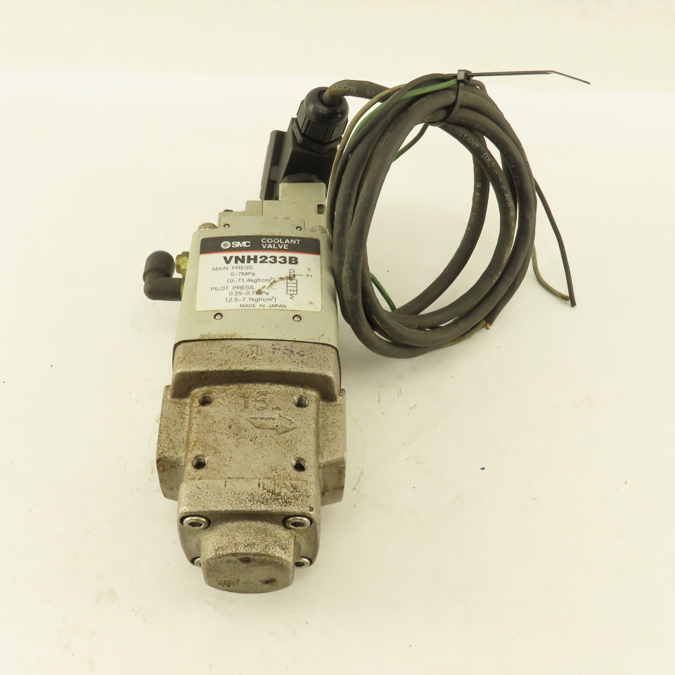 SMC VNH233B High Pressure Coolant Valve 1/2" NPT