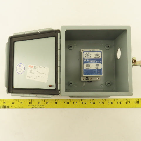 Motosaver Model 460 Voltage monitor 3Hp 190-480V W/A606CH Hoffman Enclosure