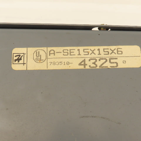 Hoffman ASE15X15X6 Pull Box Screw Cover 15"x15"x6" Type 1
