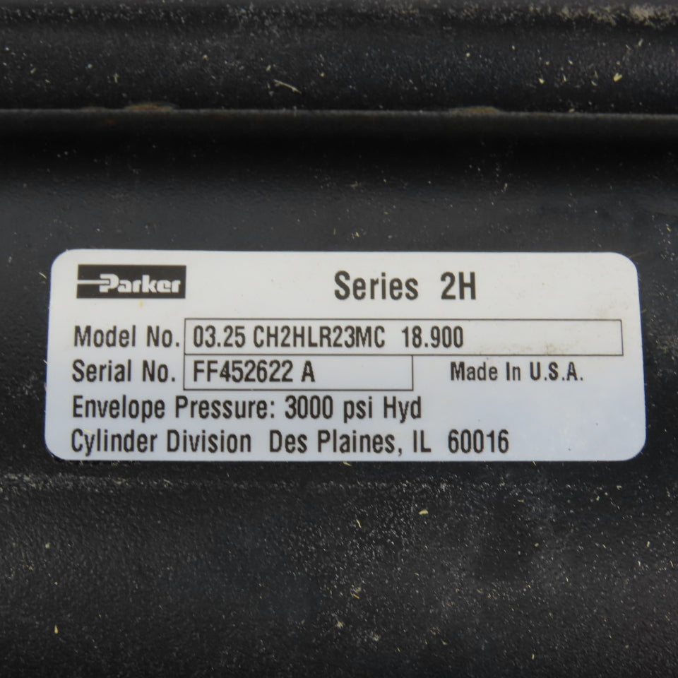 Parker 03.25CH2HLR23MC8.900 Hydraulic Cylinder 3-1/4" Bore 8.900"Stroke 300PSI