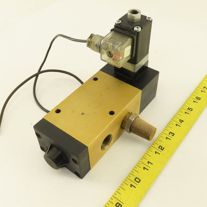 3/2 Way Pneumatic Solenoid Directional Valve 24VDC Coil 1/2" NPT