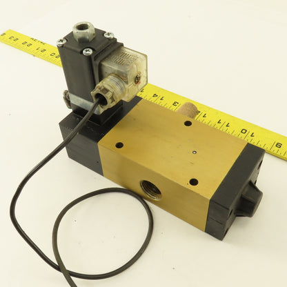 3/2 Way Pneumatic Solenoid Directional Valve 24VDC Coil 1/2" NPT