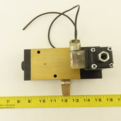 3/2 Way Pneumatic Solenoid Directional Valve 24VDC Coil 1/2" NPT