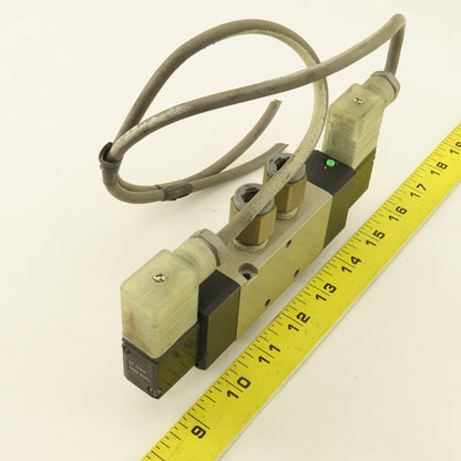 CKD 4KA420-10N-LS 5/2 Way Pneumatic Solenoid Control Valve 120V