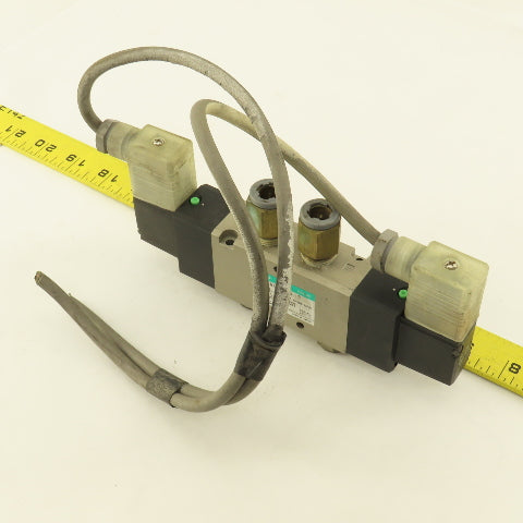 CKD 4KA420-10N-LS 5/2 Way Pneumatic Solenoid Control Valve 120V