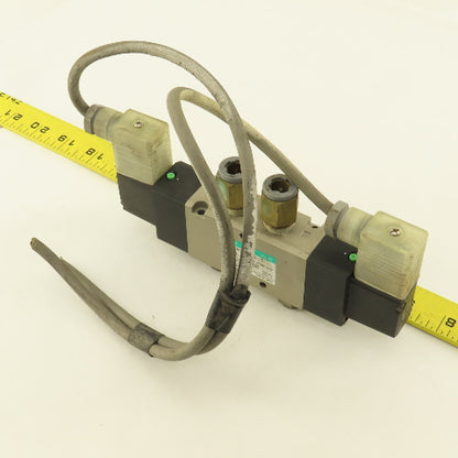 CKD 4KA420-10N-LS 5/2 Way Pneumatic Solenoid Control Valve 120V
