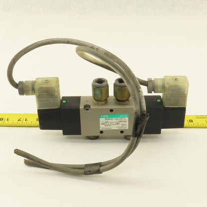 CKD 4KA420-10N-LS 5/2 Way Pneumatic Solenoid Control Valve 120V