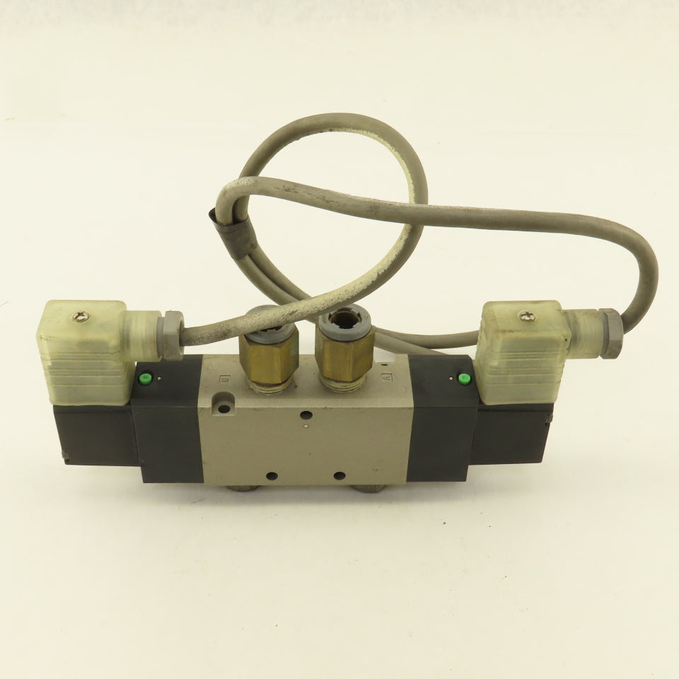 CKD 4KA420-10N-LS 5/2 Way Pneumatic Solenoid Control Valve 120V