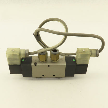 CKD 4KA420-10N-LS 5/2 Way Pneumatic Solenoid Control Valve 120V