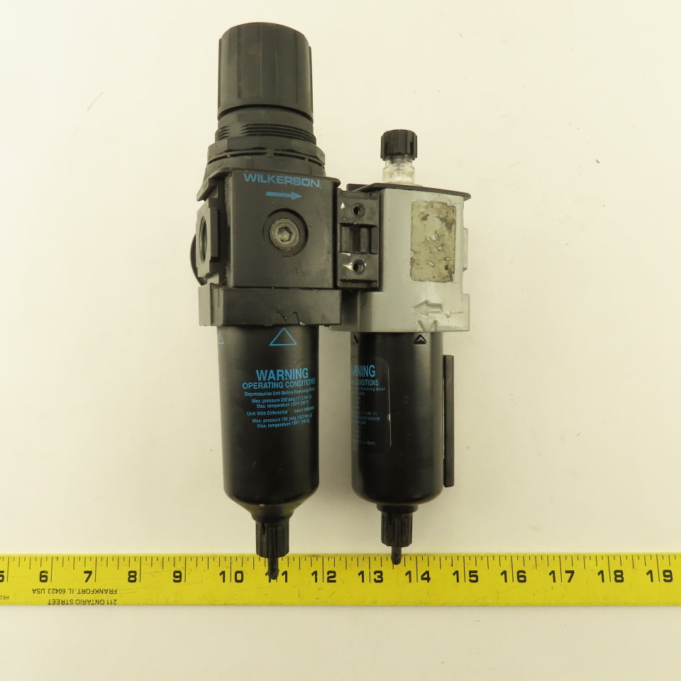Wilkerson L18-04-KK008 1/2" NPT Compressed Airline Filter Lubricator Regulator
