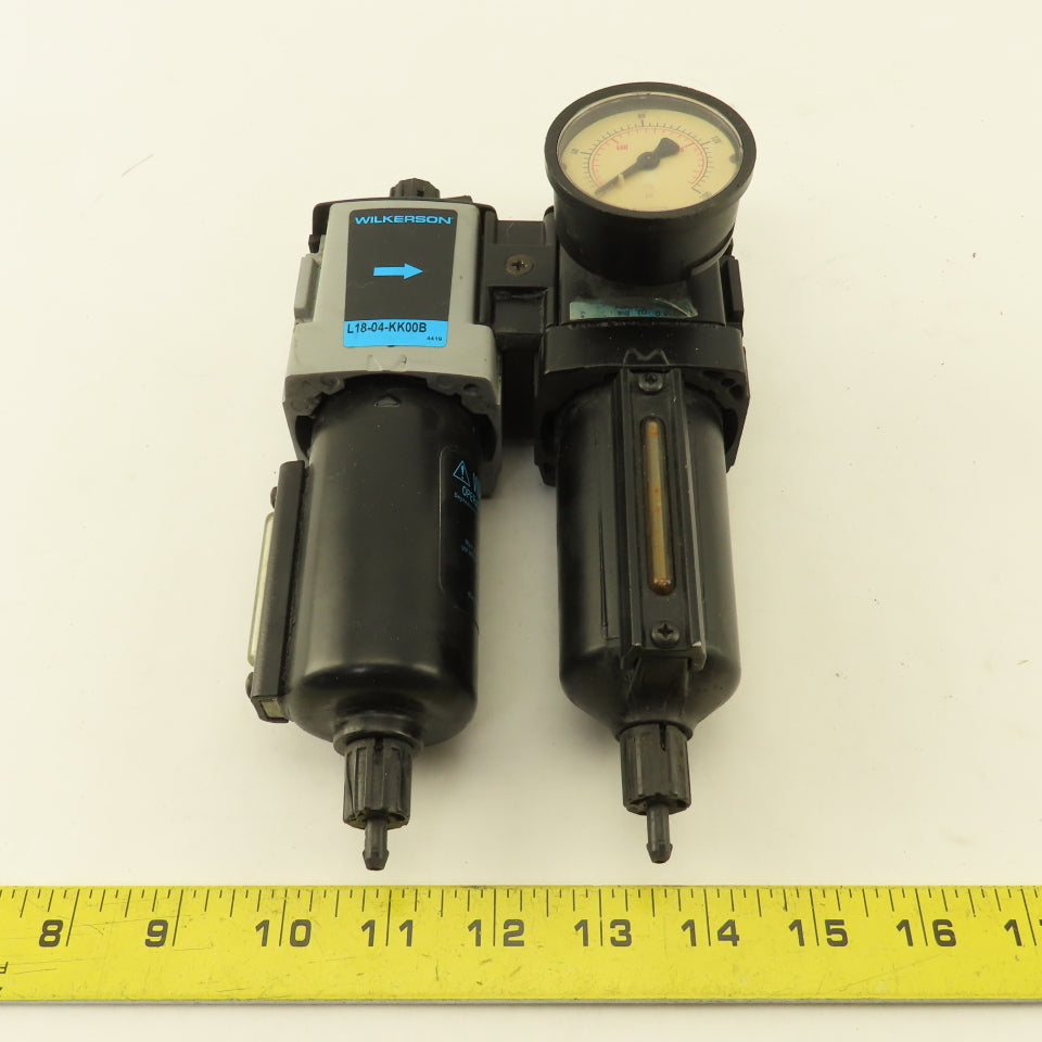 Wilkerson L18-04-KK008 1/2" NPT Compressed Airline Filter Lubricator Regulator