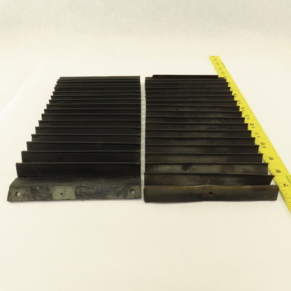 Mitsui MSG-200MH Surface Grinder Way Cover Bellows 6-3/4"-17" Pulled Lot Of 2