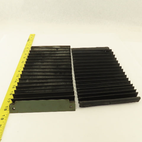 Mitsui MSG-200MH Surface Grinder Way Cover Bellows 6-3/4"-17" Pulled Lot Of 2