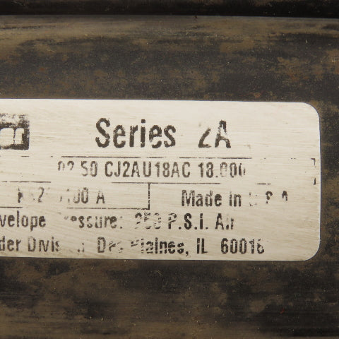 Parker CJ2AU18AC 2-1/2" Bore 18" Stroke Double Acting Air Cylinder
