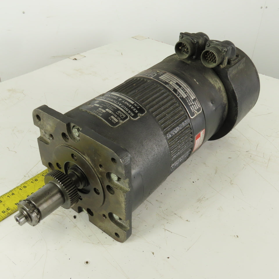 Kearney & Trecker TTRB1-4500-4201-B-29-L DC Motor 9/28V 2400RPM W/ Brake