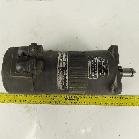 Kearney & Trecker TTRB1-4500-4201-B-29-L DC Motor 9/28V 2400RPM W/ Brake