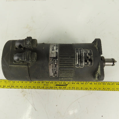 Kearney & Trecker TTRB1-4500-4201-B-29-L DC Motor 9/28V 2400RPM W/ Brake
