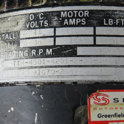 Inland Motor TTR-4501-4201-B29-L DC Servo Motor 11/38VDC 2400RPM