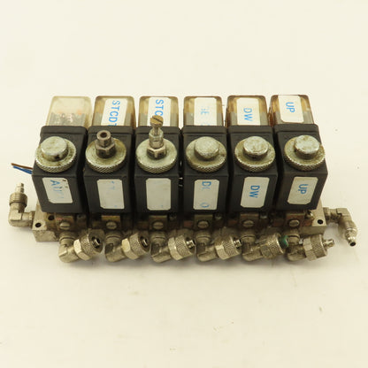 Pneumax 6 Way Solenoid Controlled Air Distributor Valve Manifold 24VDC Coil