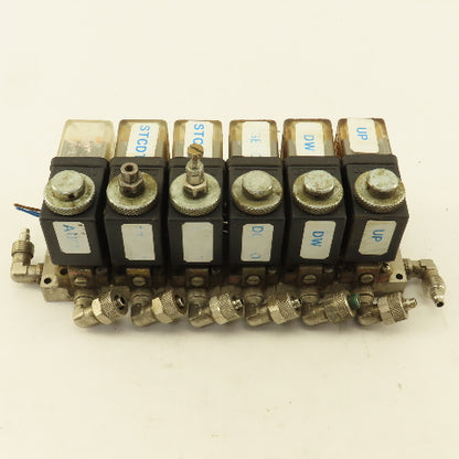 Pneumax 6 Way Solenoid Controlled Air Distributor Valve Manifold 24VDC Coil