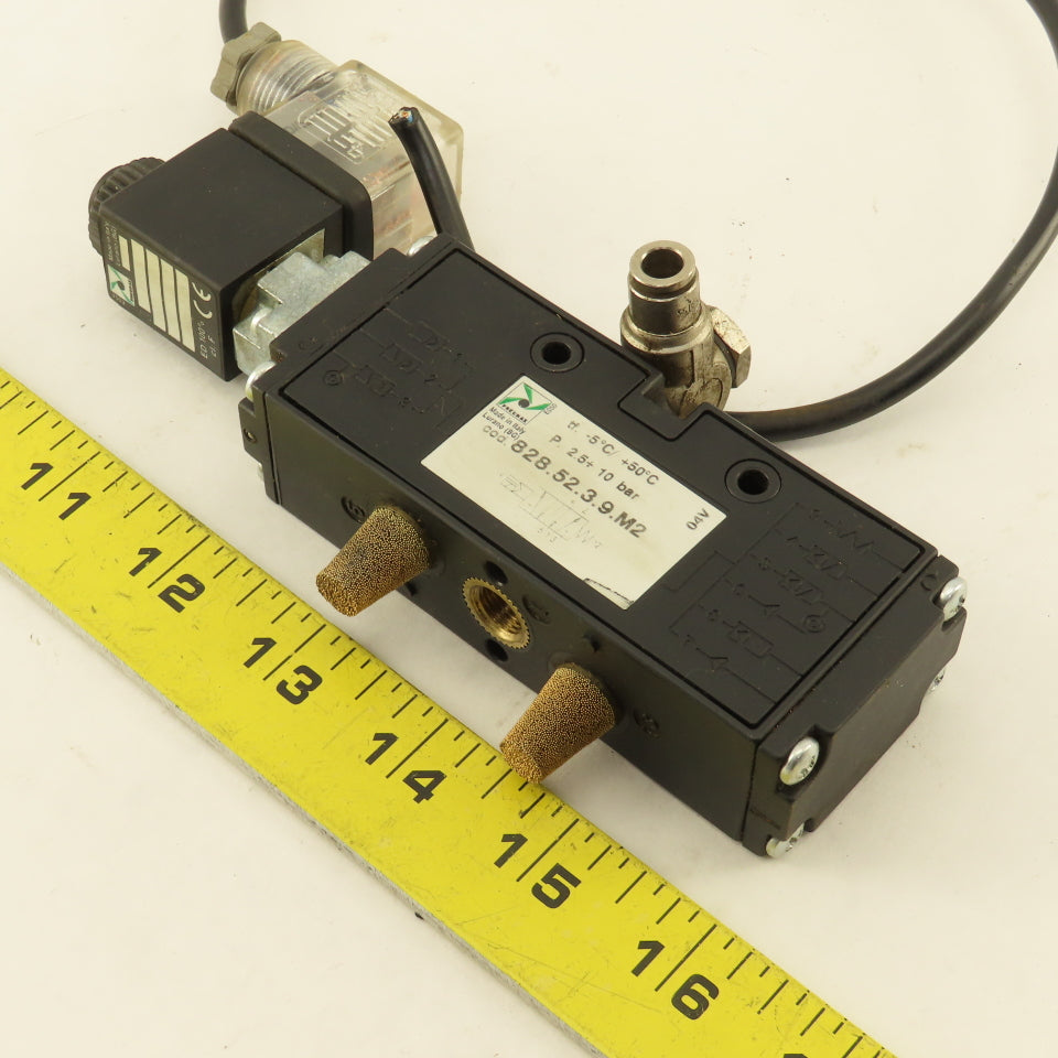 Pneumax 828.52.3.9.M2 5/2 Way Pneumatic Solenoid Directional Valve G 1/8" 24VDC
