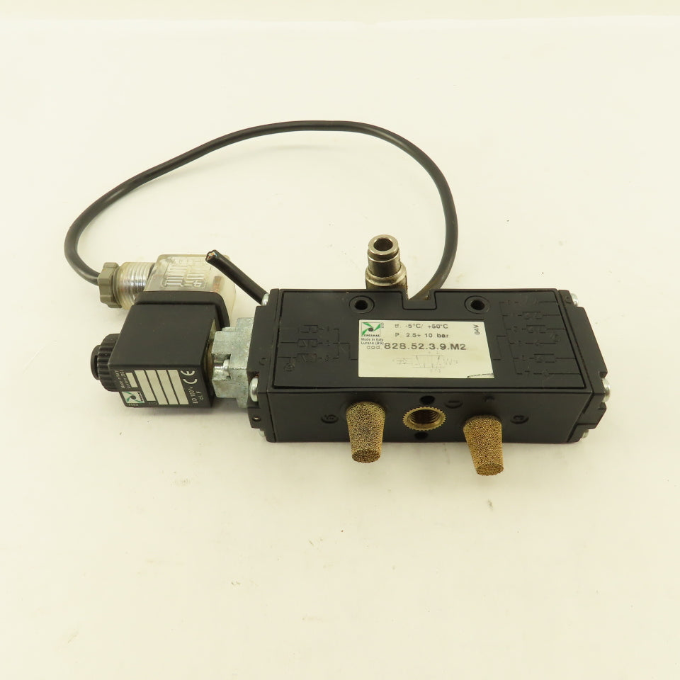 Pneumax 828.52.3.9.M2 5/2 Way Pneumatic Solenoid Directional Valve G 1/8" 24VDC