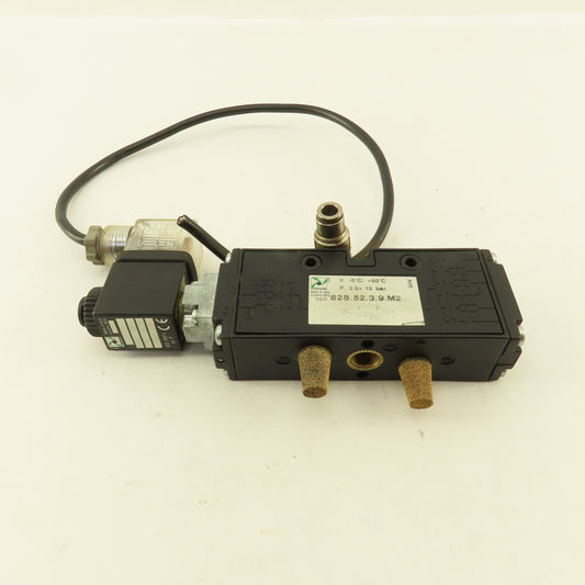 Pneumax 828.52.3.9.M2 5/2 Way Pneumatic Solenoid Directional Valve G 1/8" 24VDC