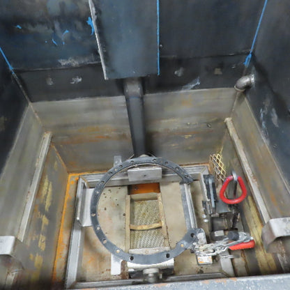 120 Gal Carbon Steel Tank Rotating Fixture Parts Dip/Wash/Test 31"x37-1/2"x24"