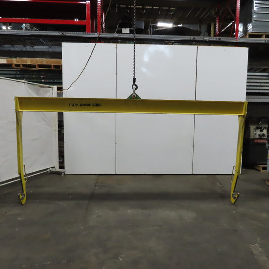 2 Ton Double-Hook Hoist Lifting Beam Attachment 134-3/4" Wide