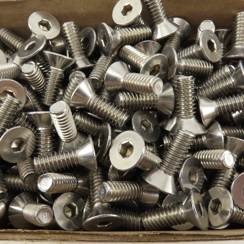 1/4"-20 x 3/4" SS Countersunk Flat Head Socket Cap Screw Bolt Lot Of 490