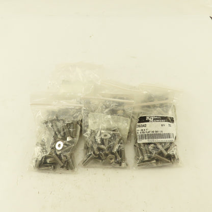 Kimball Midwest 1/4"-20 x 1" SS Flat Head Socket Cap Screw Bolt Lot Of 150