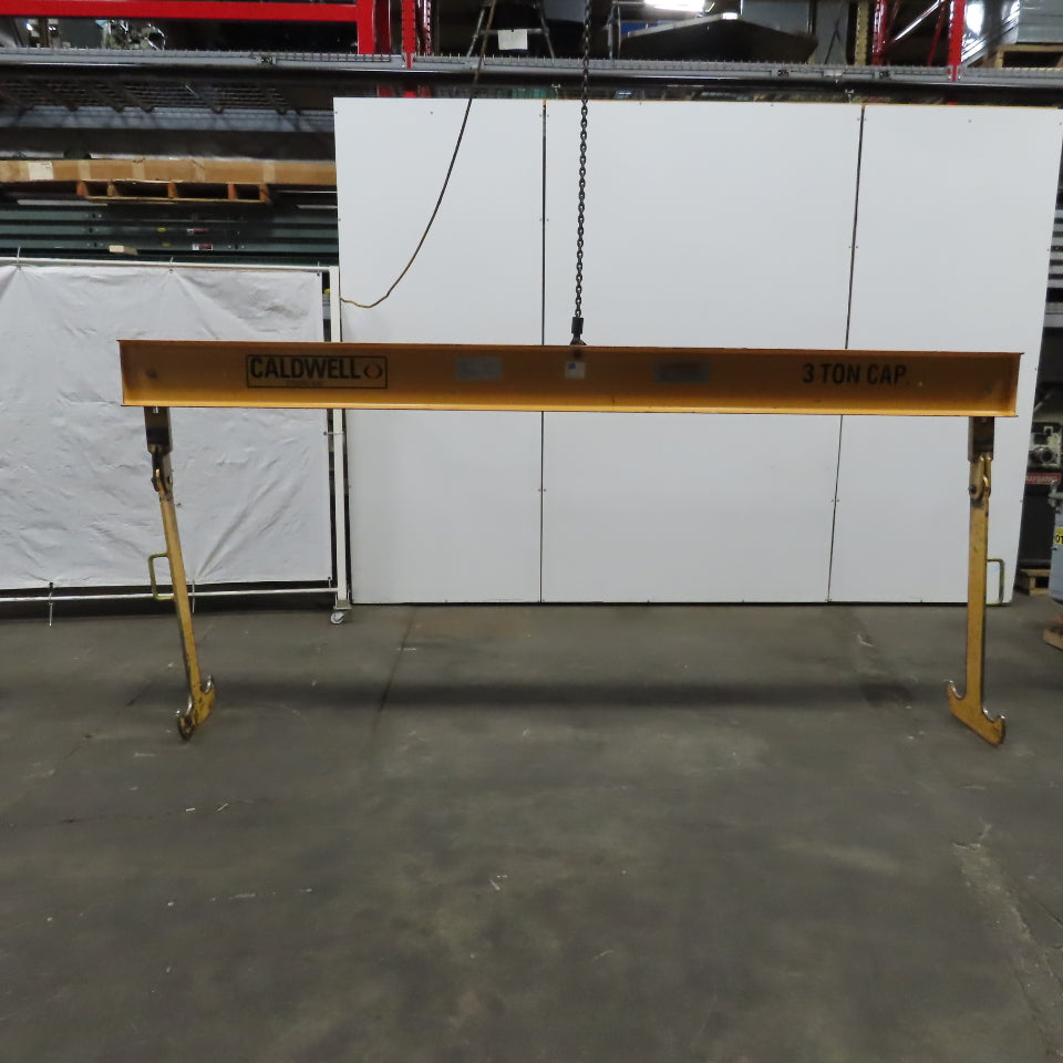 Caldwell 23-3-134 3 Ton Double-Hook Hoist Lifting Beam Attachment 131" Wide