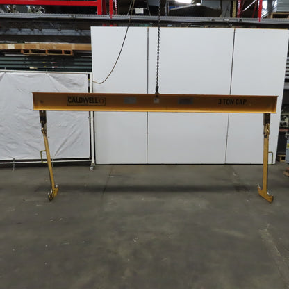 Caldwell 23-3-134 3 Ton Double-Hook Hoist Lifting Beam Attachment 131" Wide
