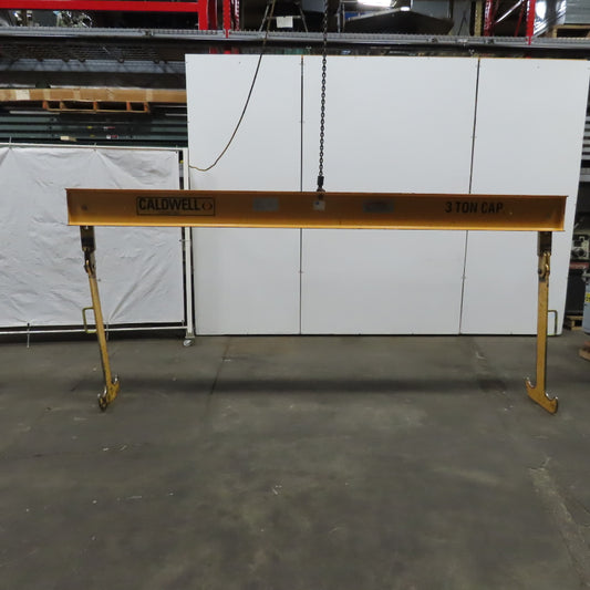 Caldwell 23-3-134 3 Ton Double-Hook Hoist Lifting Beam Attachment 131" Wide