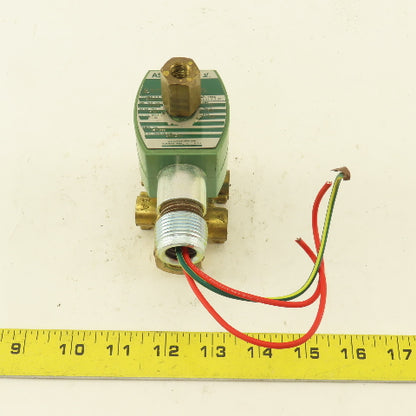 Asco 8345G001 4-WAY 1/4"NPT Solenoid Valve 120/60 110/50 VAC