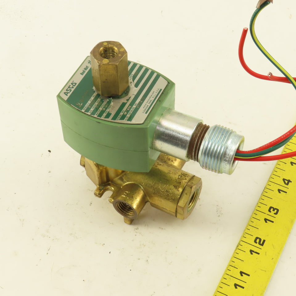 Asco 8345G001 4-WAY 1/4"NPT Solenoid Valve 120/60 110/50 VAC